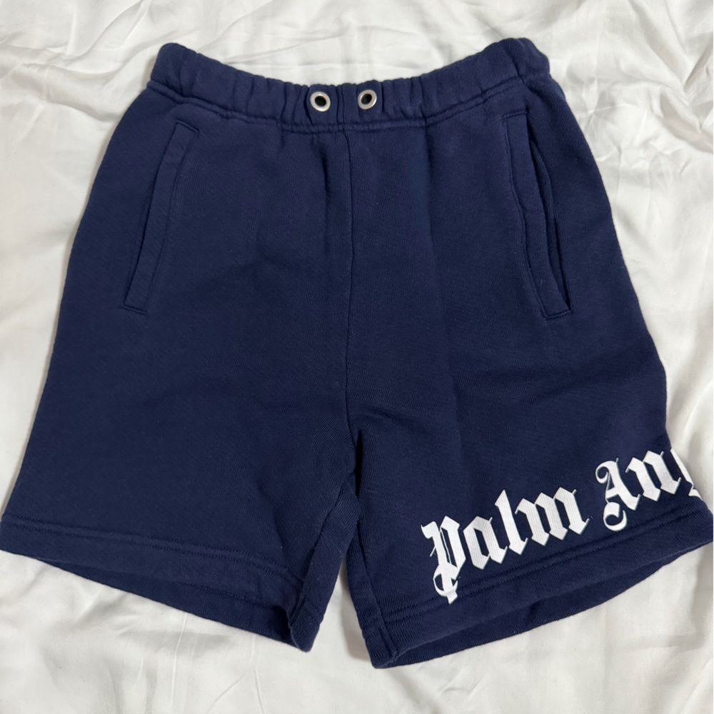 Palm Angels Kids Navy Kids Sweatpants